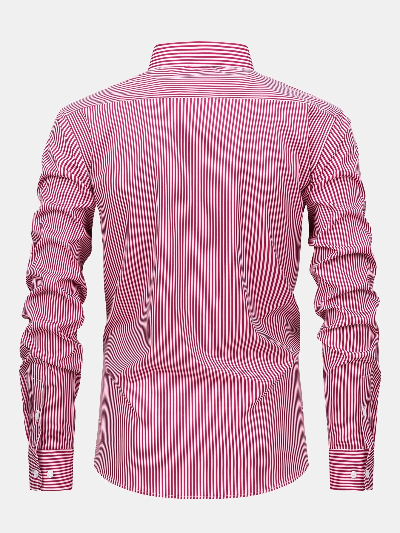CHEMISE À MANCHES LONGUES À RAYURES AVEC BOUTONS