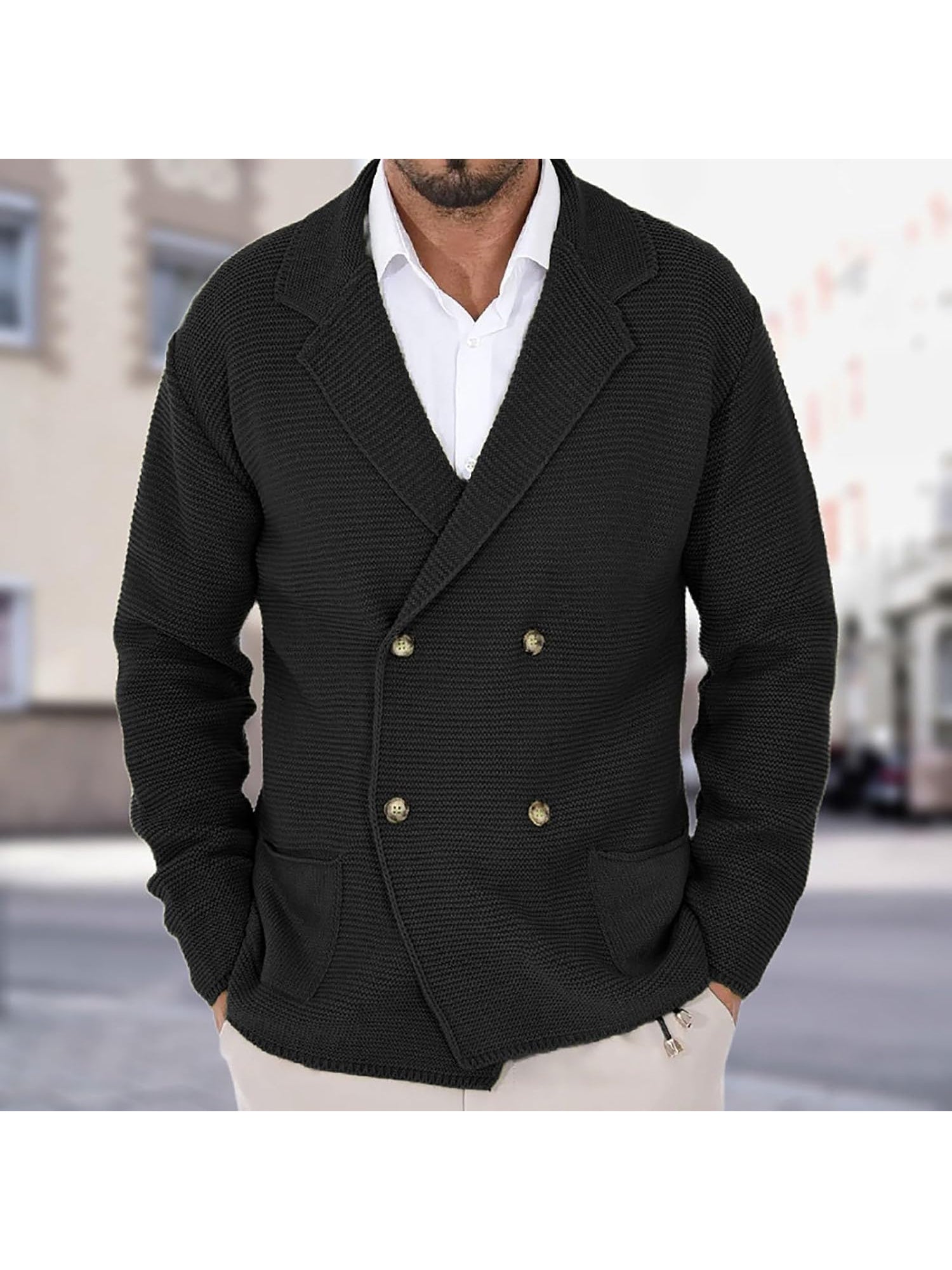DUMONT LYON | CARDIGAN ÉLÉGANT EN LAINE POUR HOMME