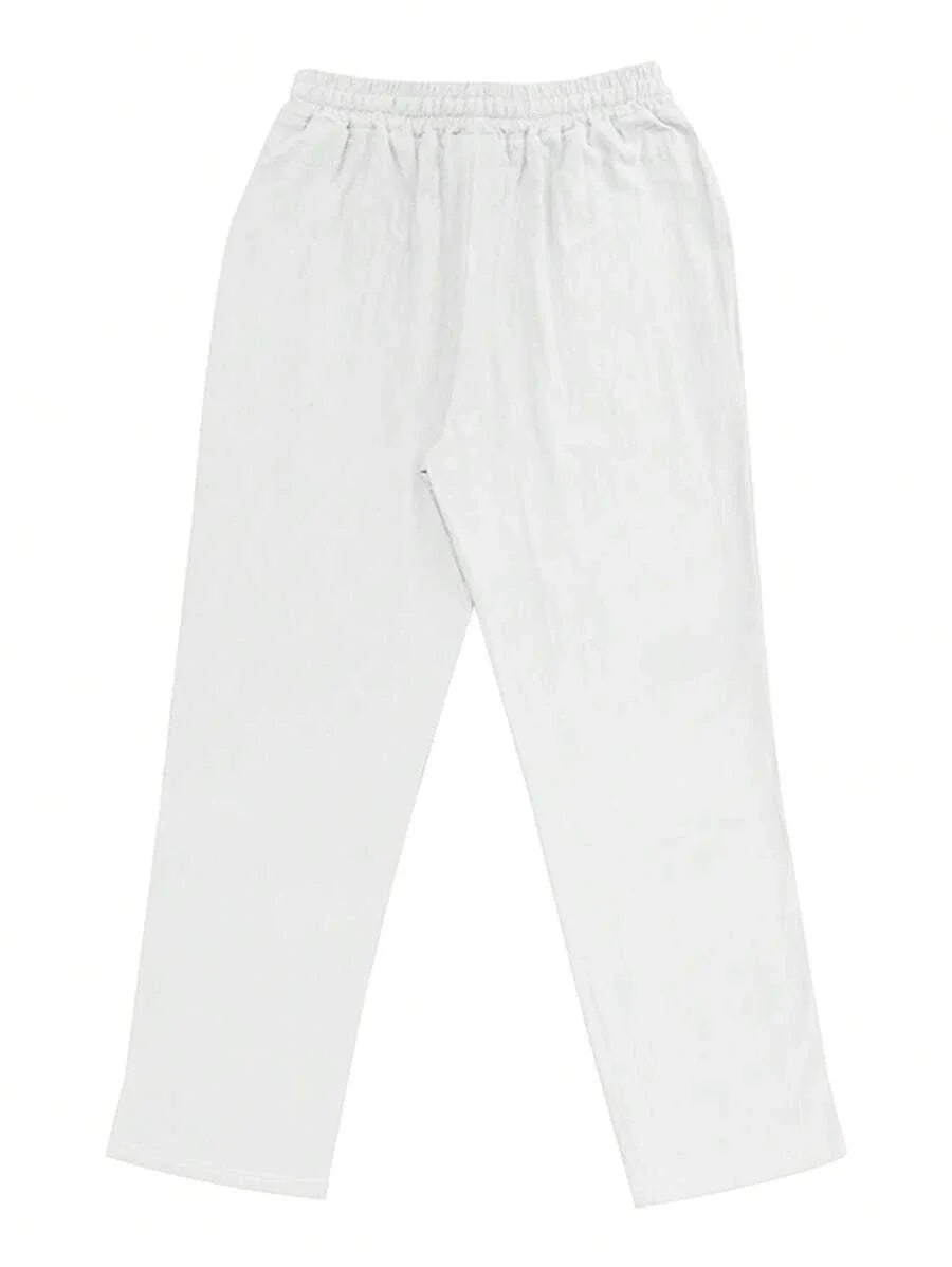 MATHIS | PANTALON LÉGER EN LIN AVEC CORDON