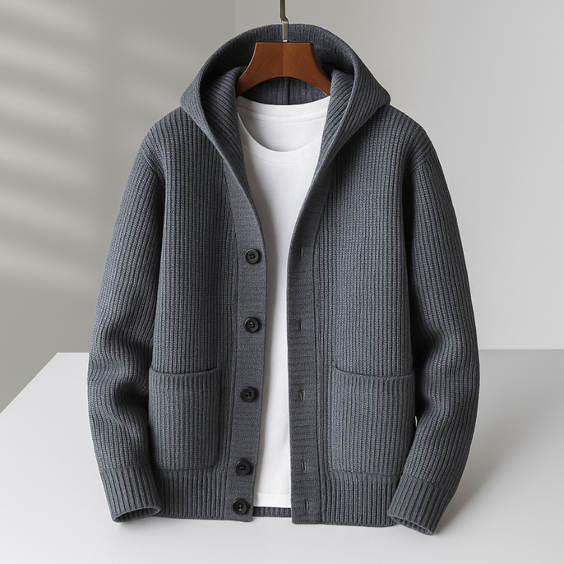 DUMONT LYON | CARDIGAN À CAPUCHE POUR HOMME