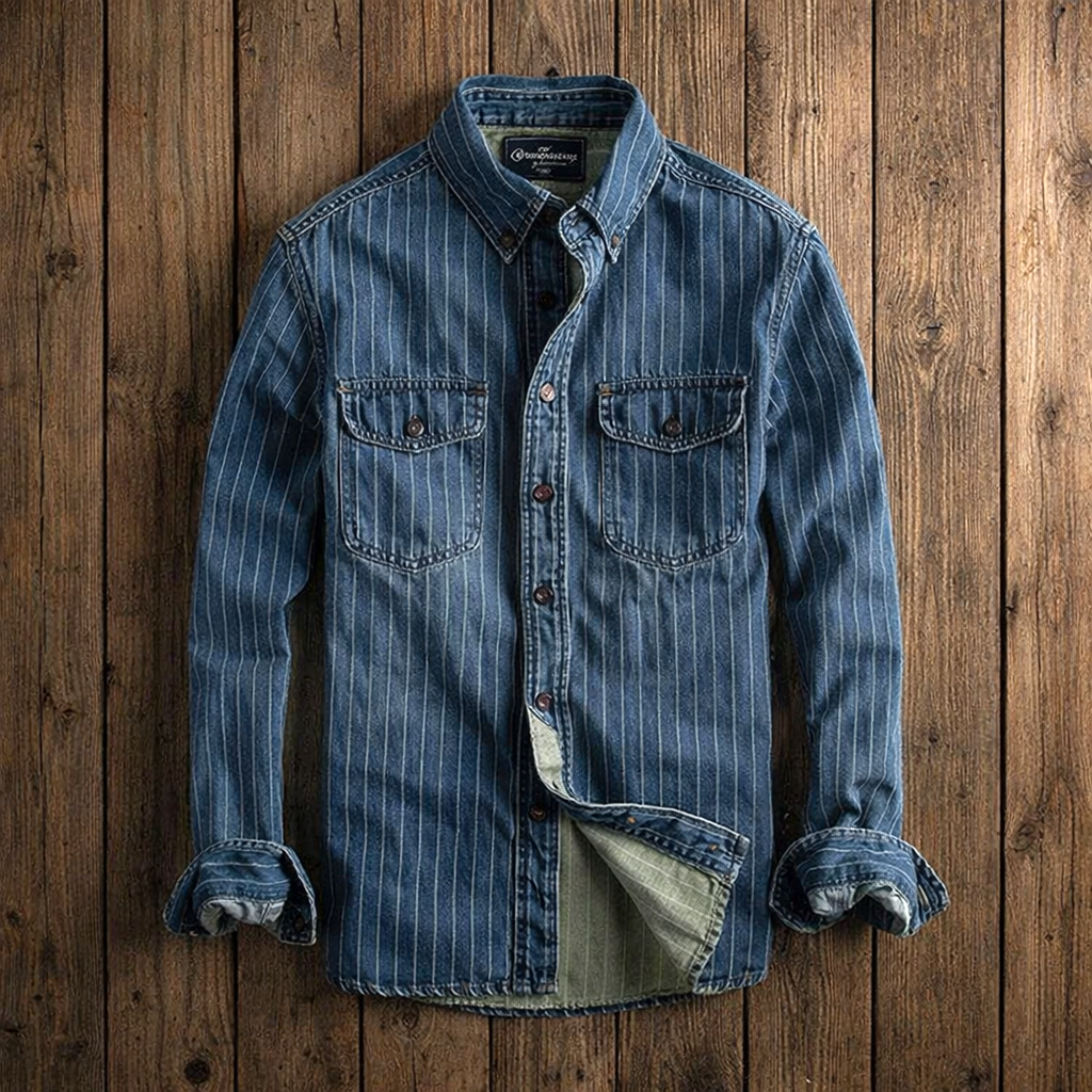 DUMONT LYON | CHEMISE À RAYURES MANCHES LONGUES POUR HOMME