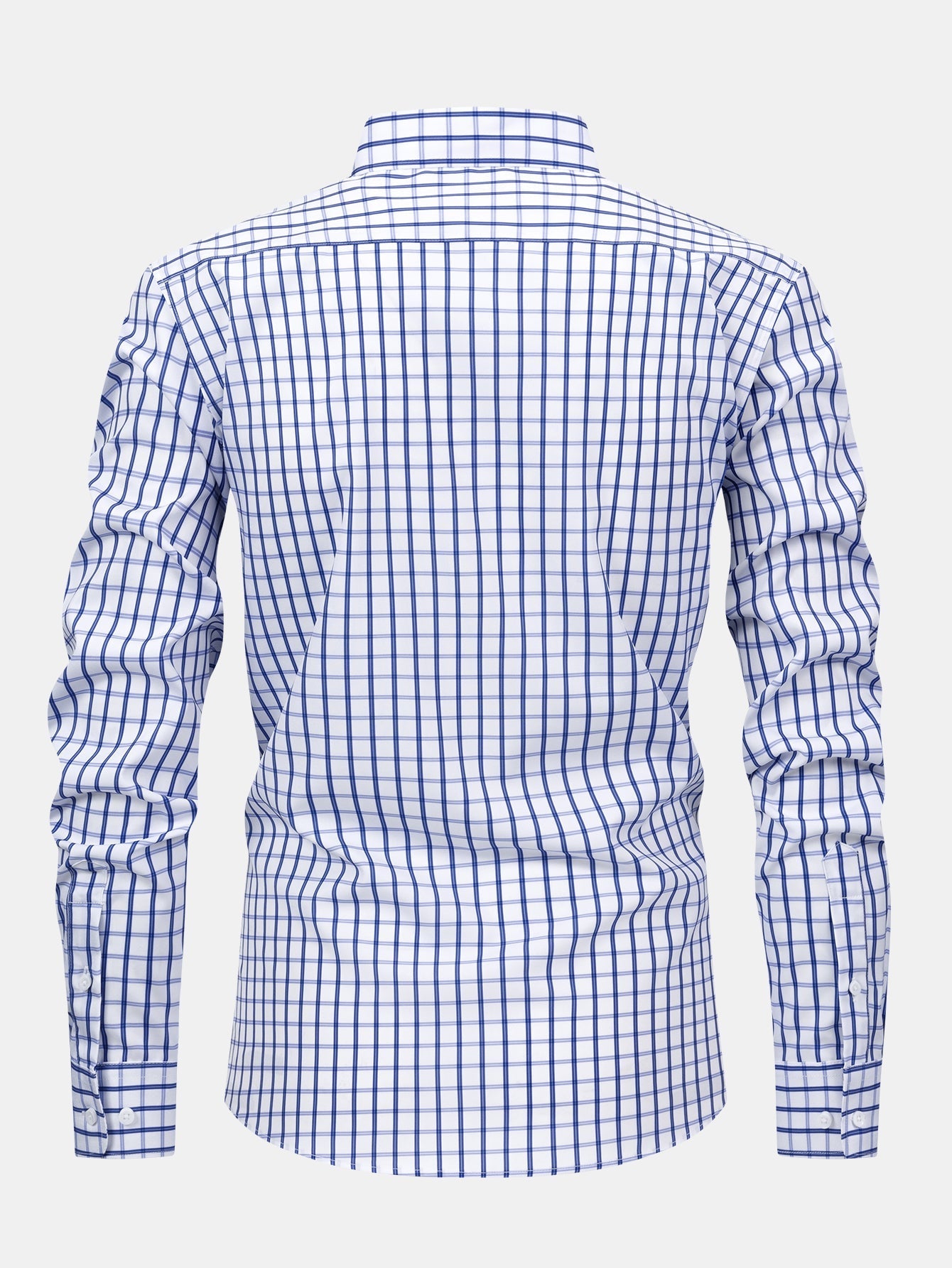 CHEMISE À MANCHES LONGUES À CARREAUX AVEC BOUTONS & PANTALONS SLIM FIT À JAMBES FINS