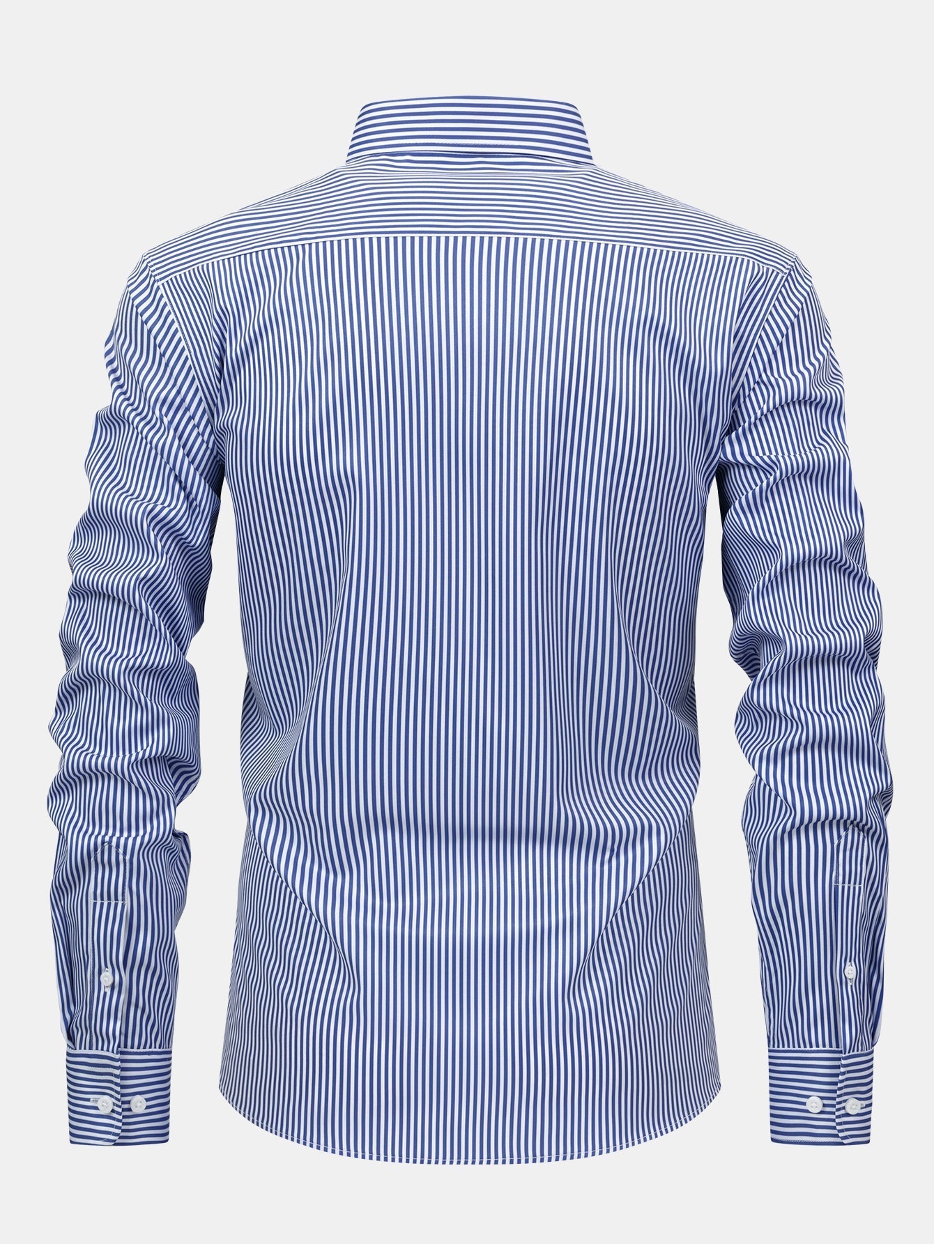 CHEMISE À MANCHES LONGUES À RAYURES AVEC BOUTONS