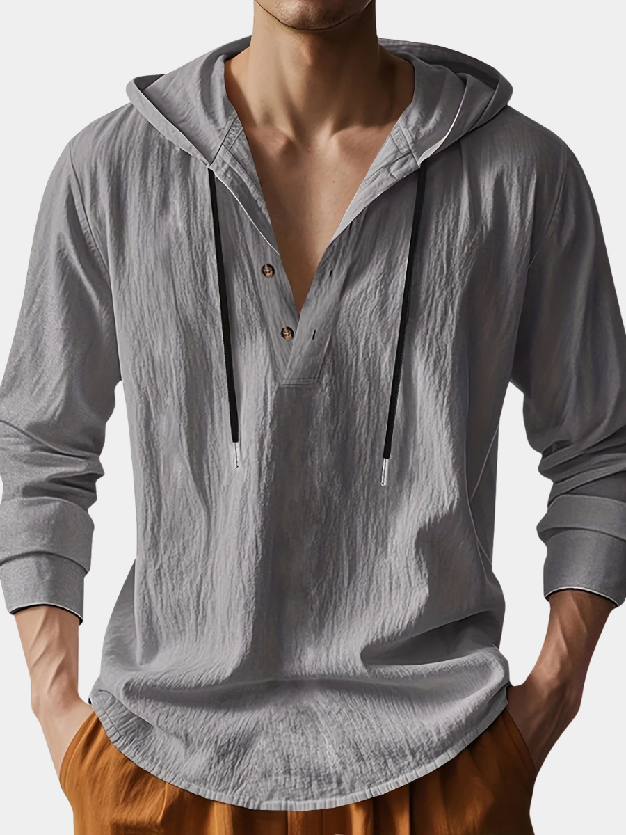 DUMONT LYON | CHEMISE EN LIN AVEC CAPUCHE DE LUXE