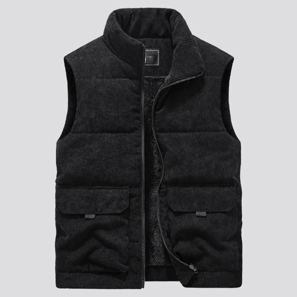 DUMONT LYON | GILET DOUBLÉ EN VELOURS CÔTELÉ