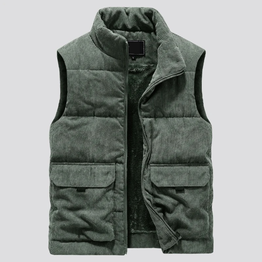 DUMONT LYON | GILET DOUBLÉ EN VELOURS CÔTELÉ