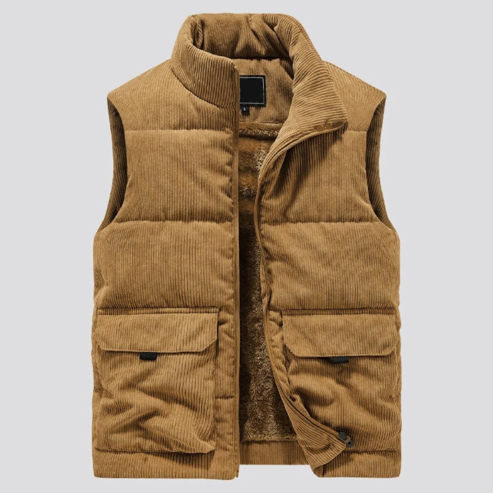 DUMONT LYON | GILET DOUBLÉ EN VELOURS CÔTELÉ