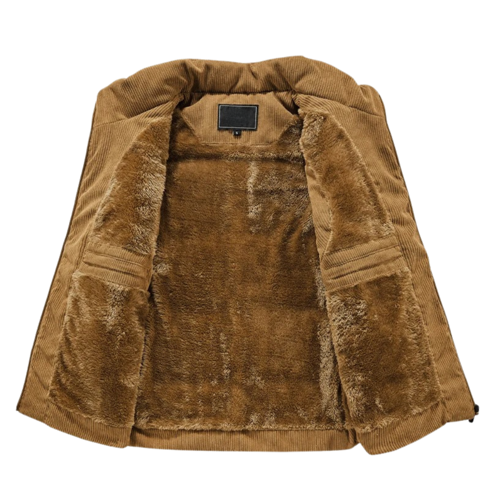 DUMONT LYON | GILET DOUBLÉ EN VELOURS CÔTELÉ