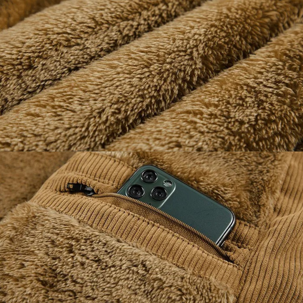 DUMONT LYON | GILET DOUBLÉ EN VELOURS CÔTELÉ