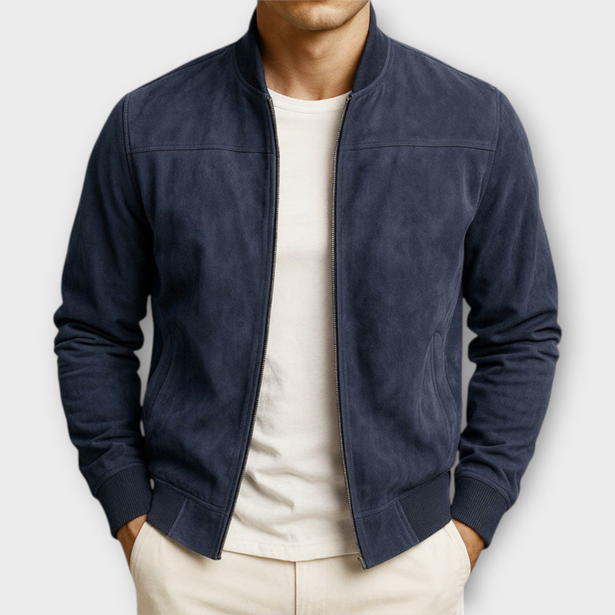 DUMONT LYON | VESTE BOMBER EN CUIR SUEDE HOMME