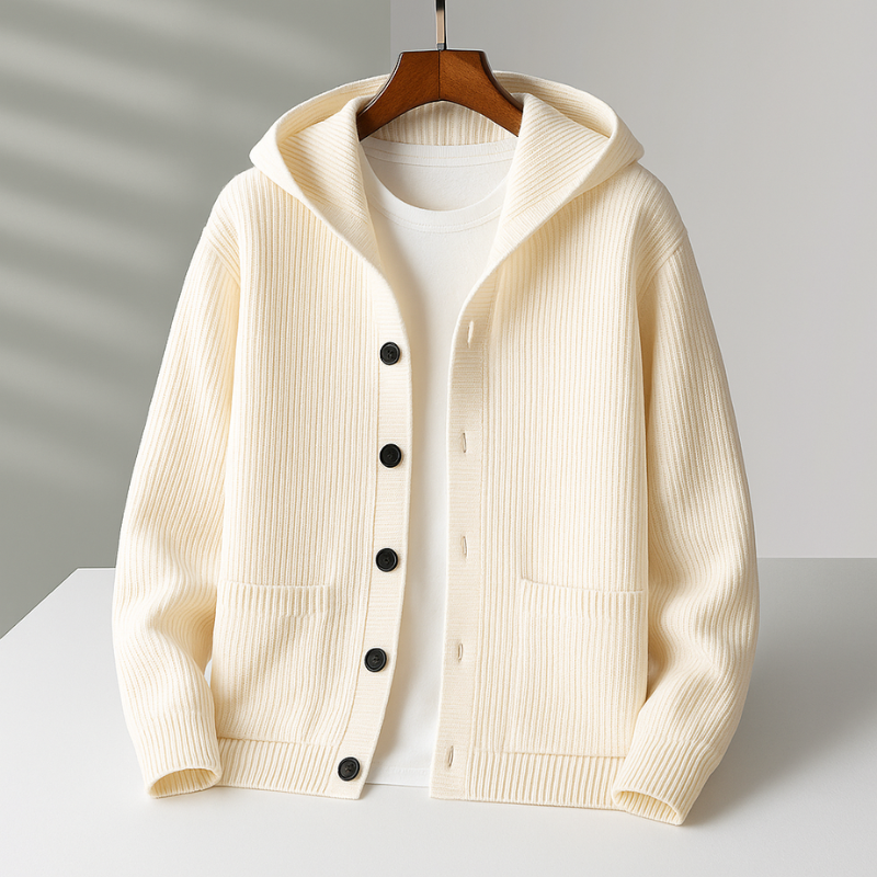 DUMONT LYON | CARDIGAN À CAPUCHE POUR HOMME