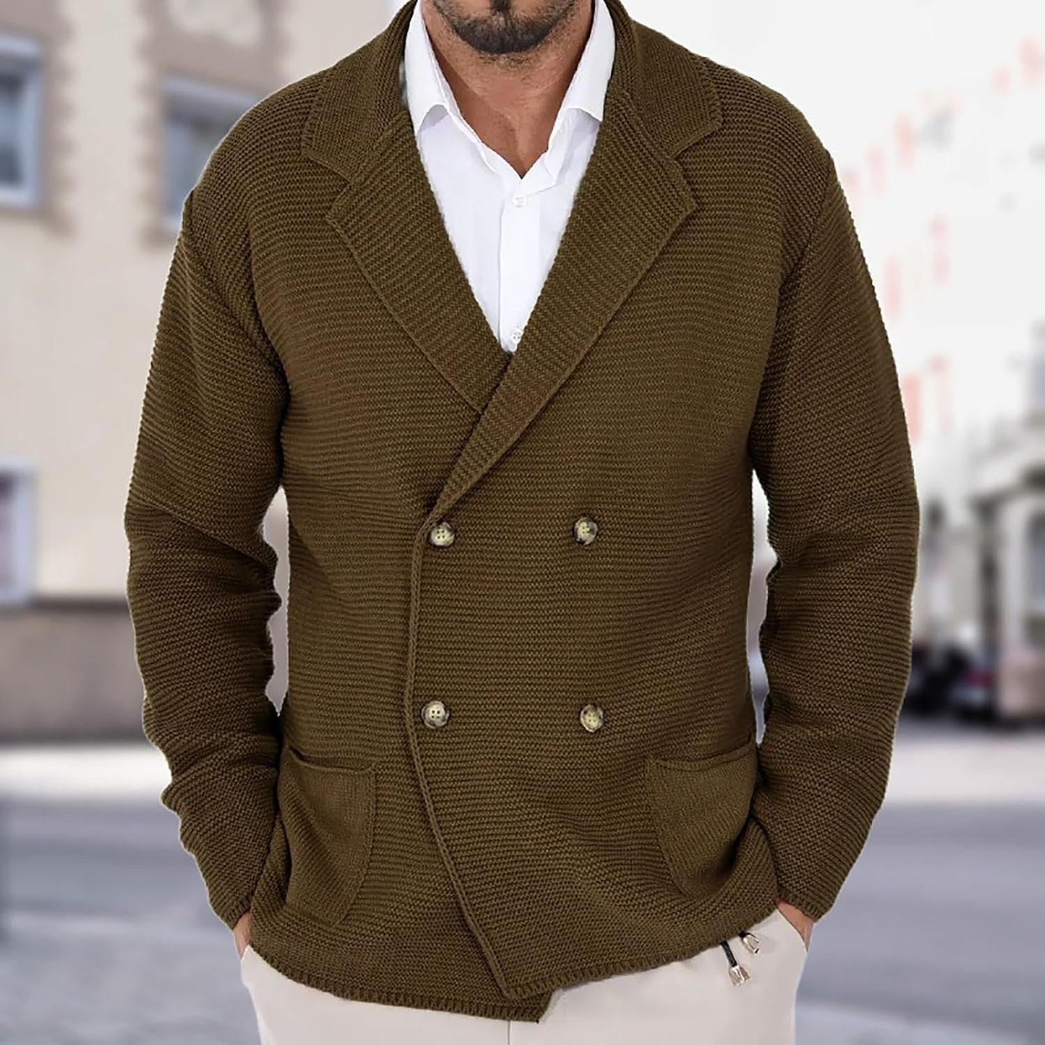 DUMONT LYON | CARDIGAN ÉLÉGANT EN LAINE POUR HOMME