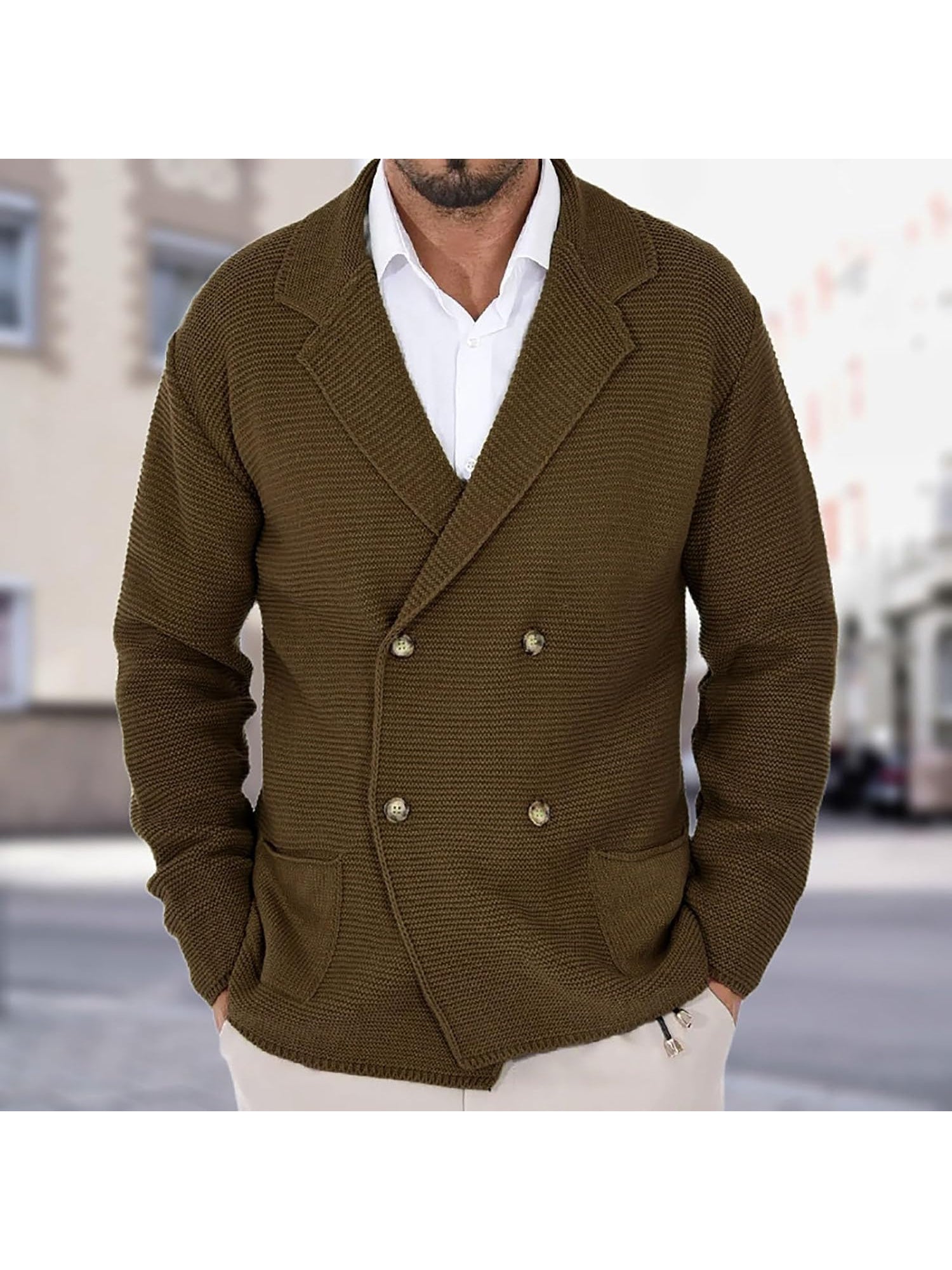 DUMONT LYON | CARDIGAN ÉLÉGANT EN LAINE POUR HOMME