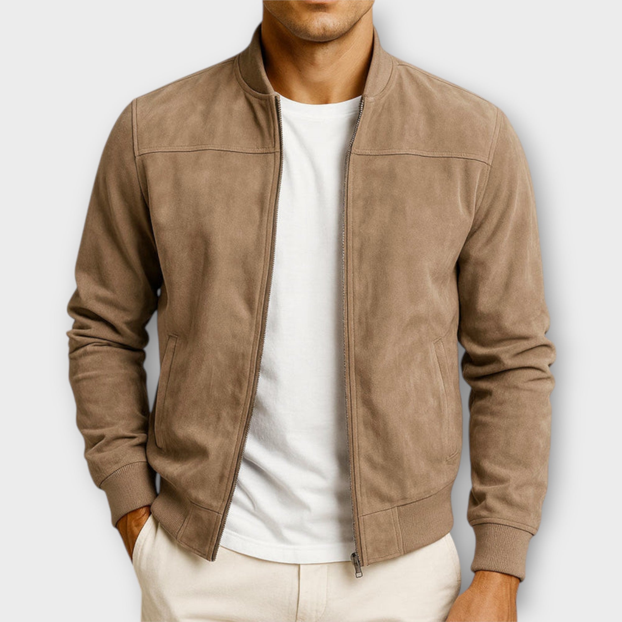 DUMONT LYON | VESTE BOMBER EN CUIR SUEDE HOMME