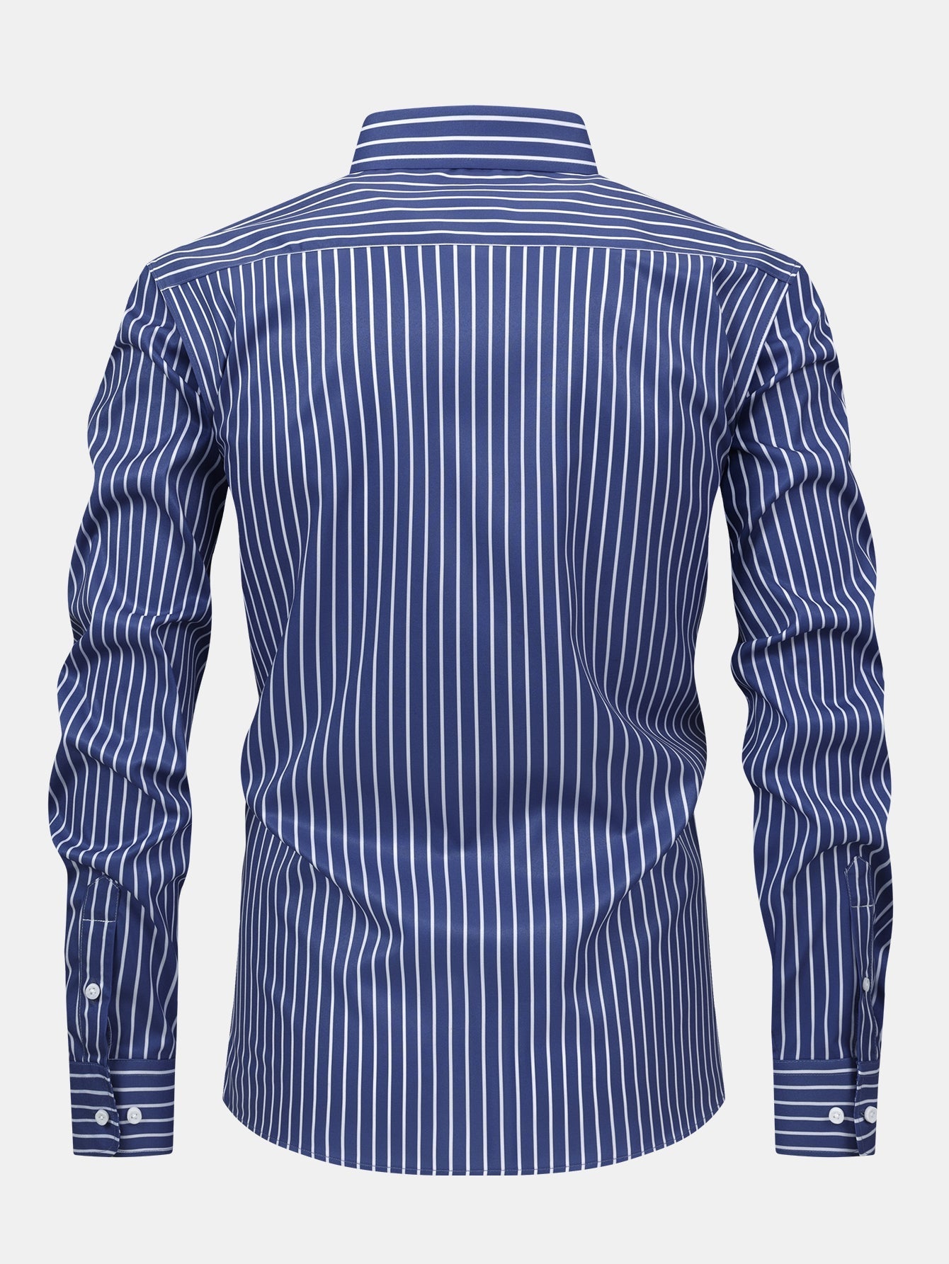CHEMISE À MANCHES LONGUES À RAYURES AVEC BOUTONS