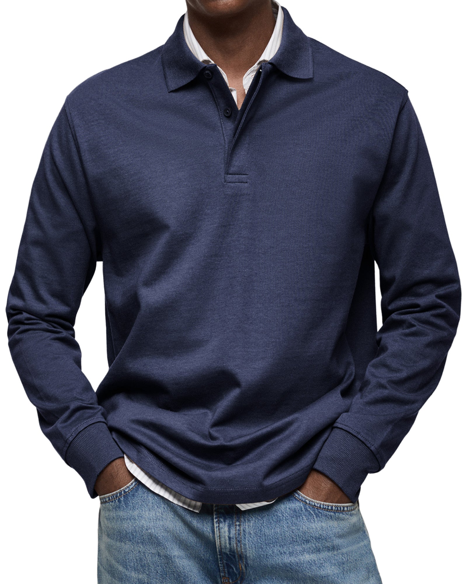 DUMONT LYON | POLO DE LUXE À MANCHES LONGUES