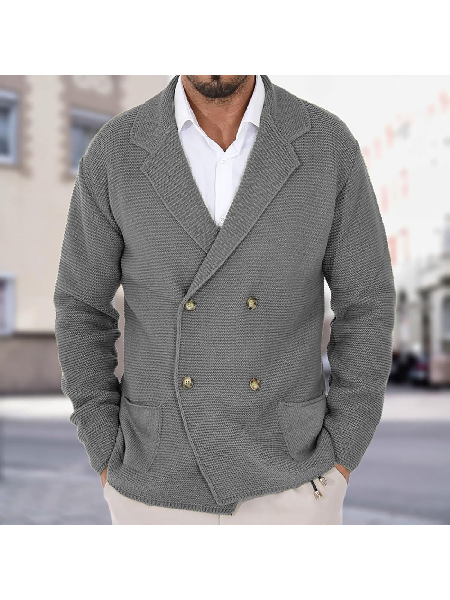 DUMONT LYON | CARDIGAN ÉLÉGANT EN LAINE POUR HOMME