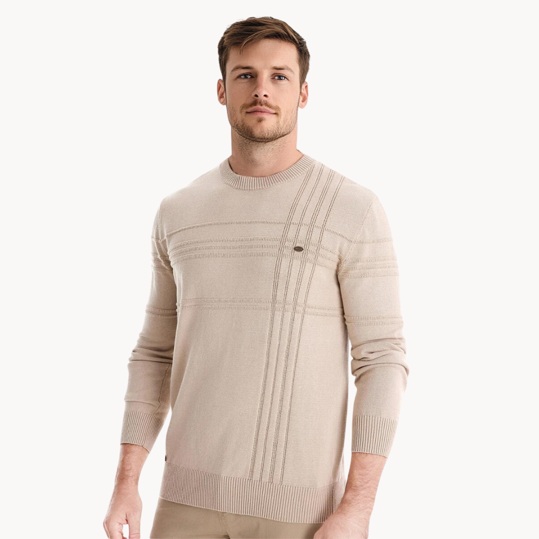 DUMONT LYON™ | MAILLE HOMME À MOTIF CARREAU