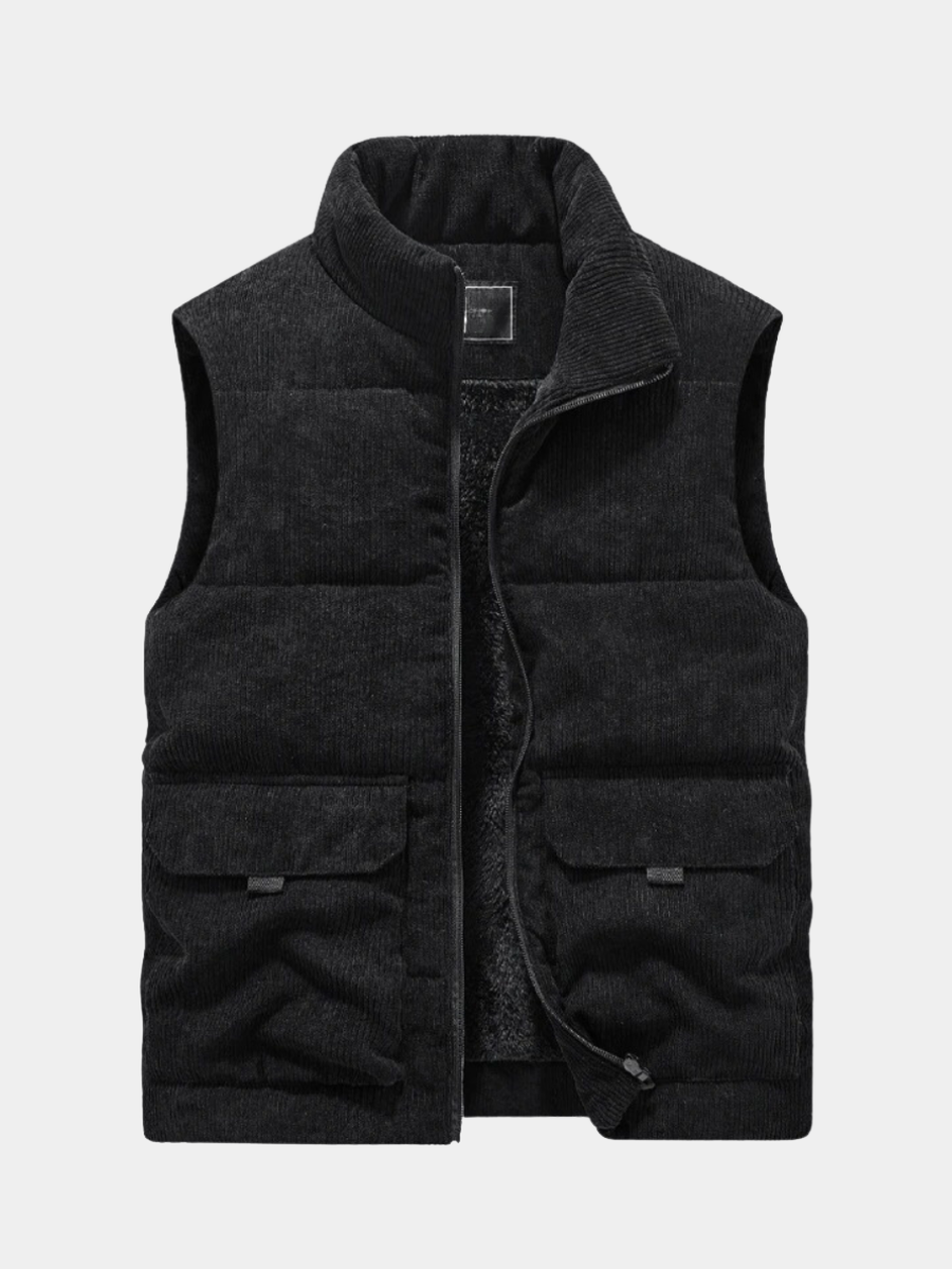 DUMONT LYON | GILET DOUBLÉ EN VELOURS CÔTELÉ