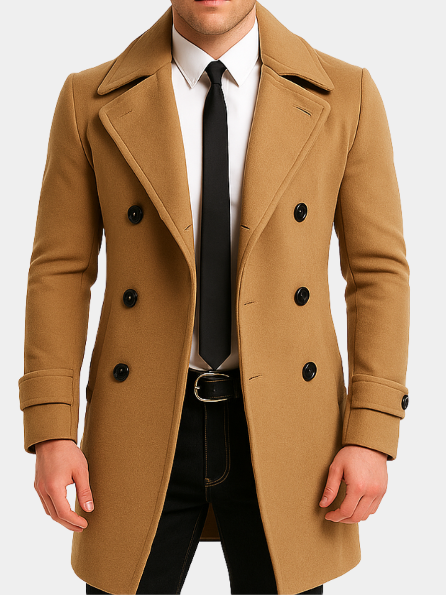 DUMONT LYON | MANTEAU EN LAINE À DOUBLE BOUTONNAGE