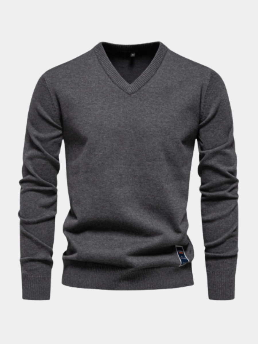 DUMONT LYON | PULL COL V EN COTON