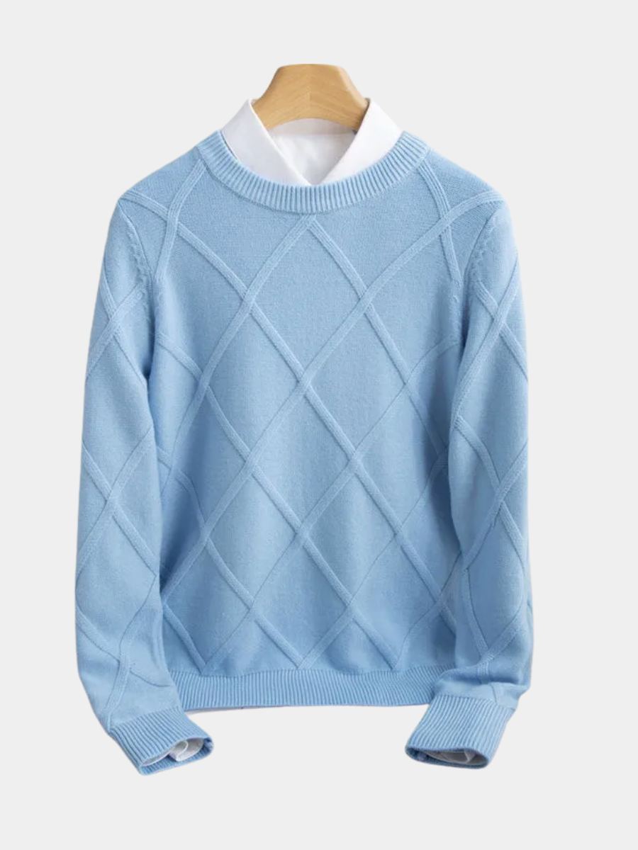 DUMONT LYON | PULL EN CACHEMIRE ARGYLE
