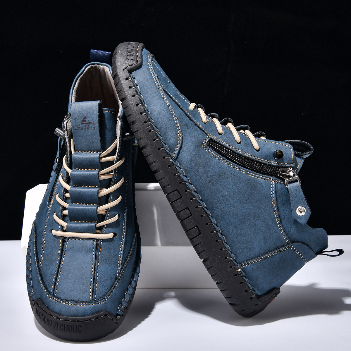 DUMONT LYON | CHAUSSURES EN NABUK AVEC ZIP POUR HOMME