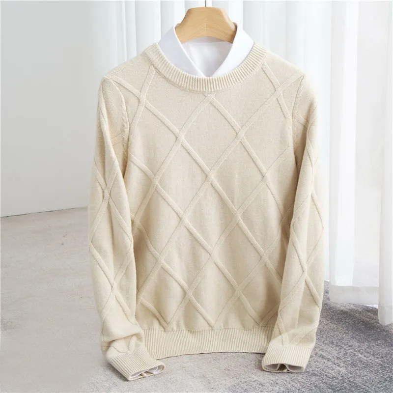 DUMONT LYON | PULL EN CACHEMIRE ARGYLE