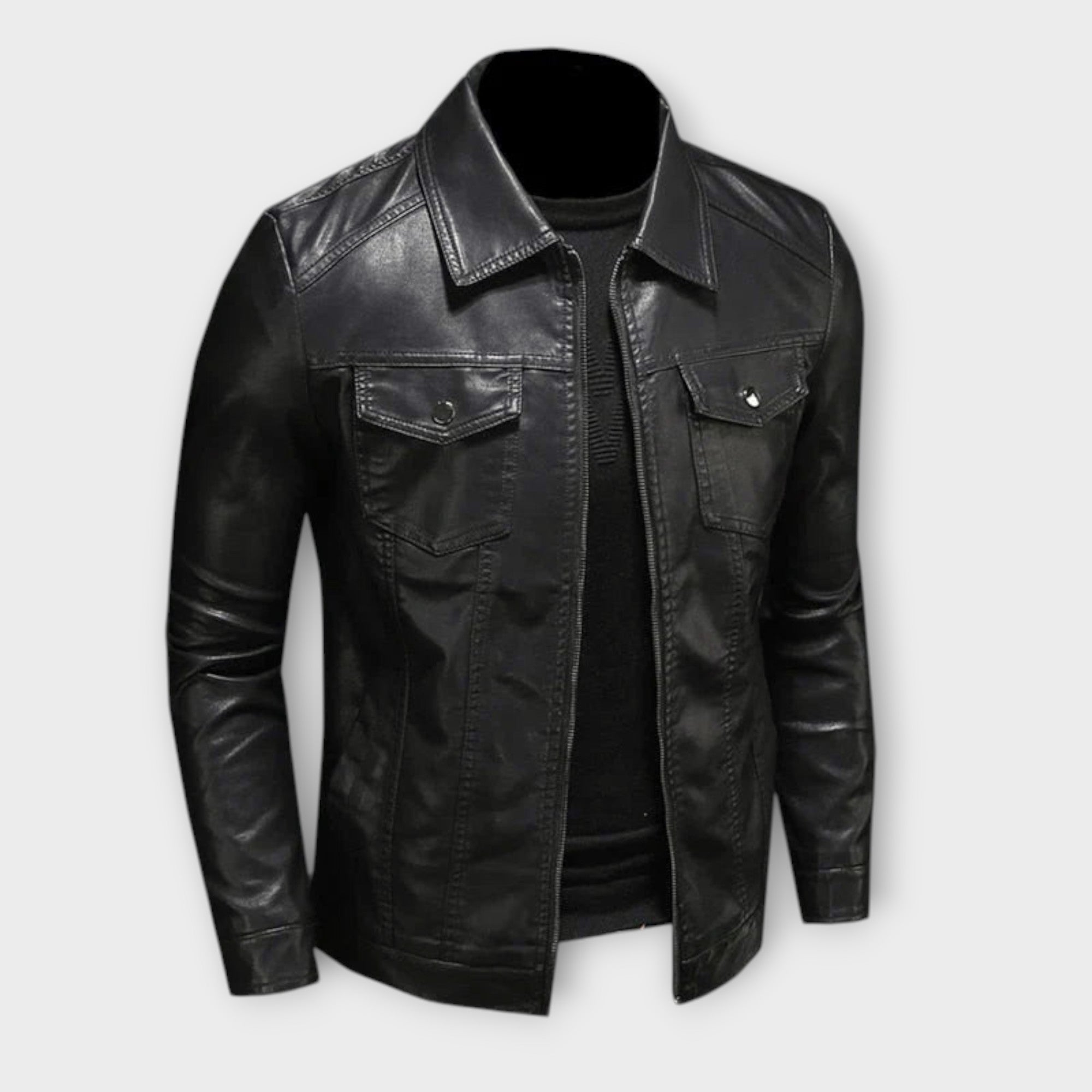 DUMONT LYON | VESTE EN CUIR CLASSIQUE POUR HOMME