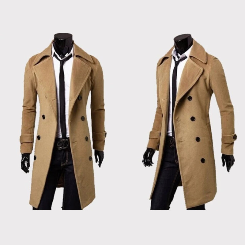 DUMONT LYON | MANTEAU EN LAINE À DOUBLE BOUTONNAGE