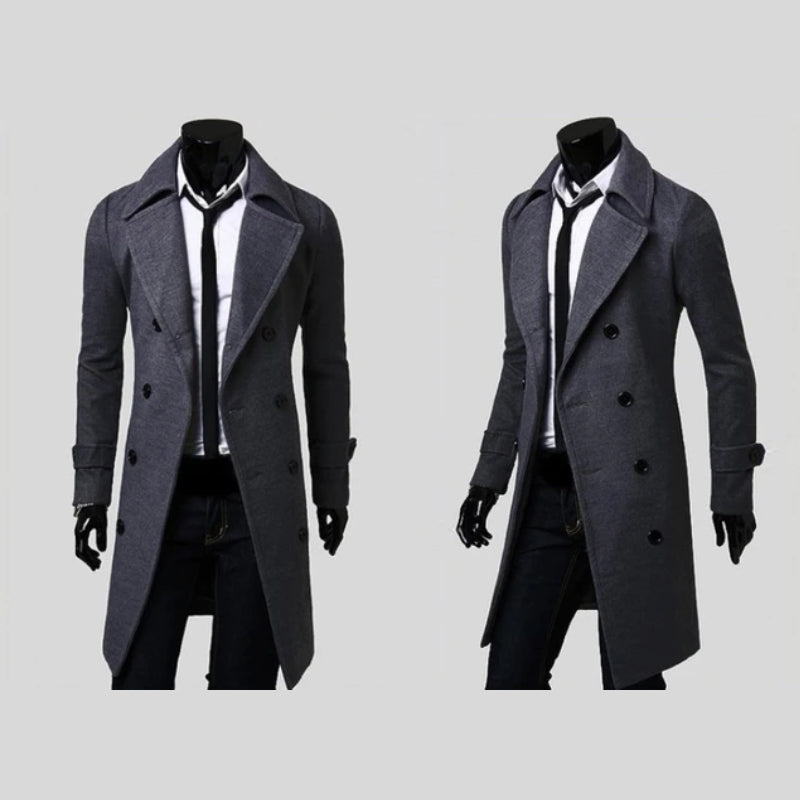 DUMONT LYON | MANTEAU EN LAINE À DOUBLE BOUTONNAGE