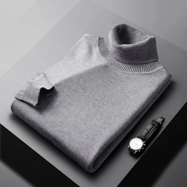 DUMONT LYON | PULL EN MAILLE À COL ROULÉ POUR HOMME