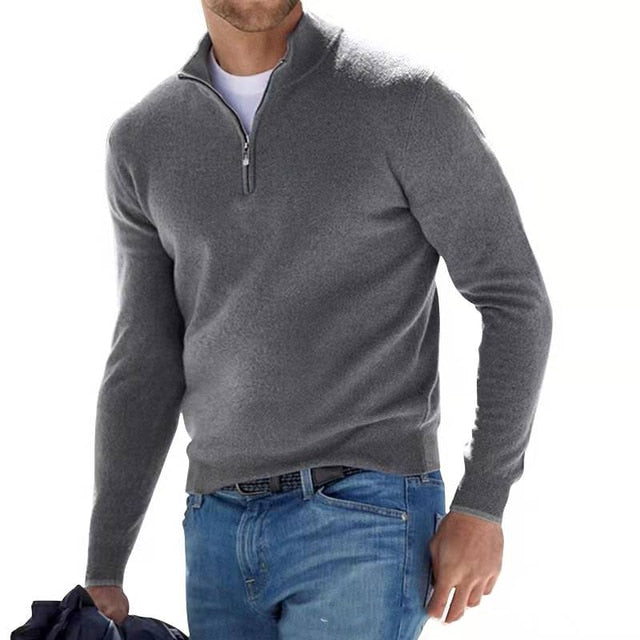 DUMONT LYON | PULL DEMI ZIPPÉ