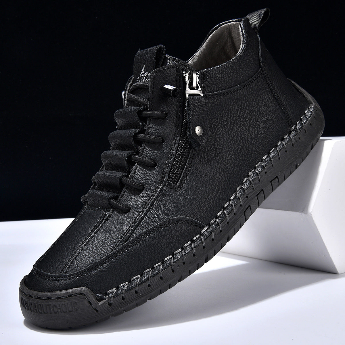 DUMONT LYON | CHAUSSURES EN NABUK AVEC ZIP POUR HOMME