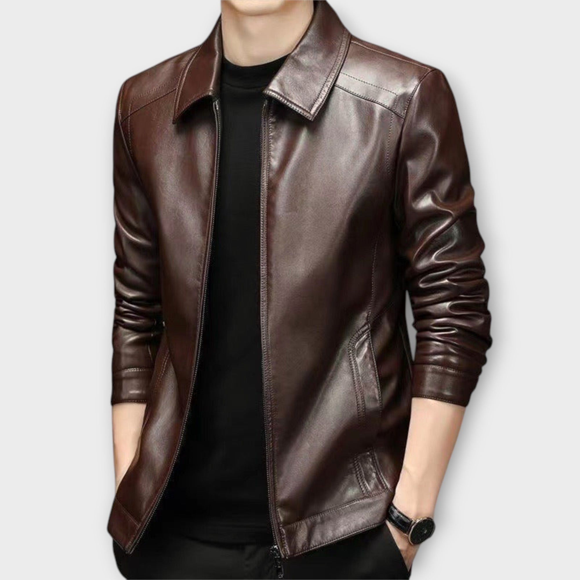 DUMONT LYON | VESTE EN CUIR COUPE SLIM