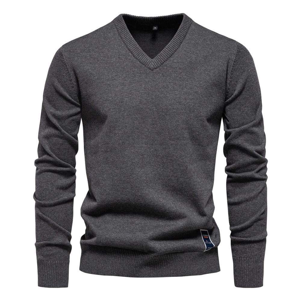 DUMONT LYON | PULL COL V EN COTON