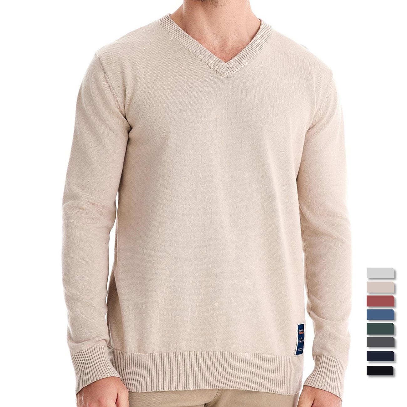 DUMONT LYON | PULL COL V EN COTON