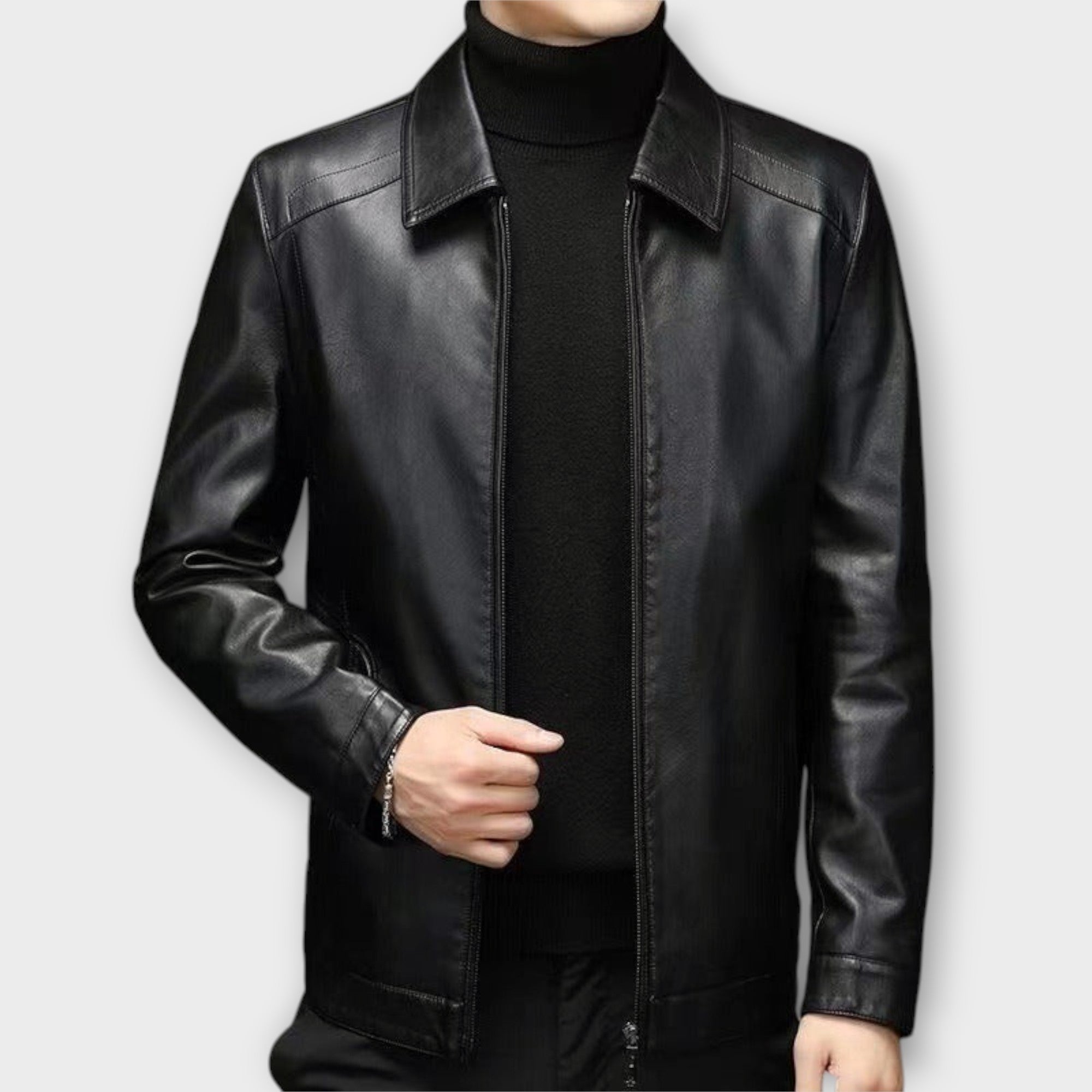 DUMONT LYON | VESTE EN CUIR COUPE SLIM