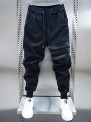 DUMONT LYON | PANTALON DÉCONTRACTÉ À RAYURES PATCHWORK