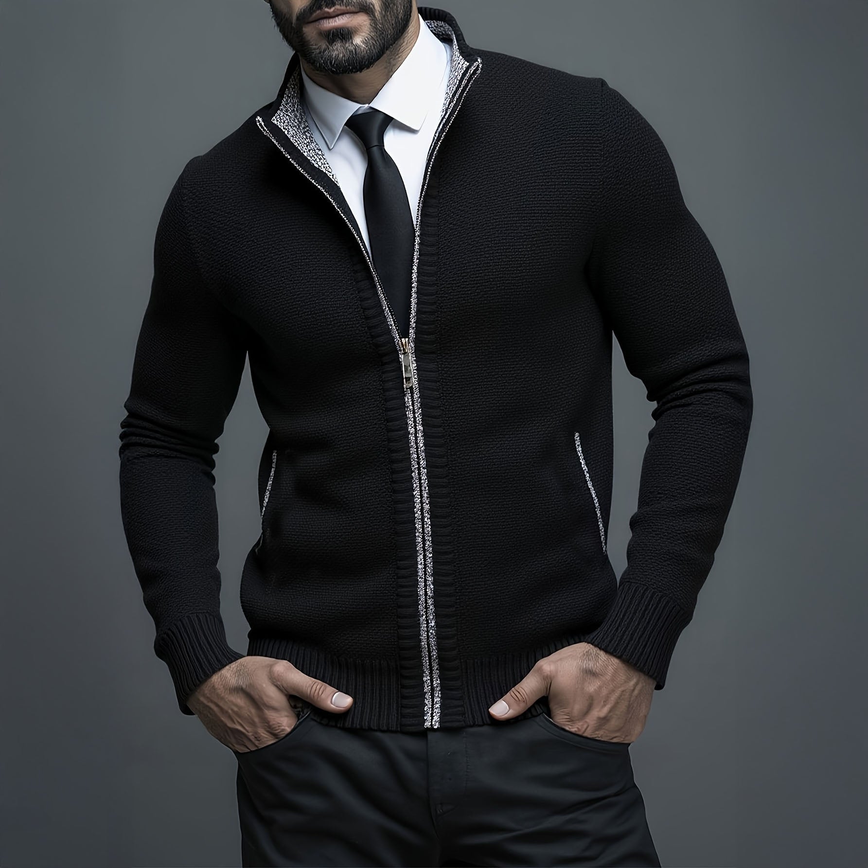 DUMONT LYON | GILET HOMME LUXE AVEC FERMETURE ÉCLAIR