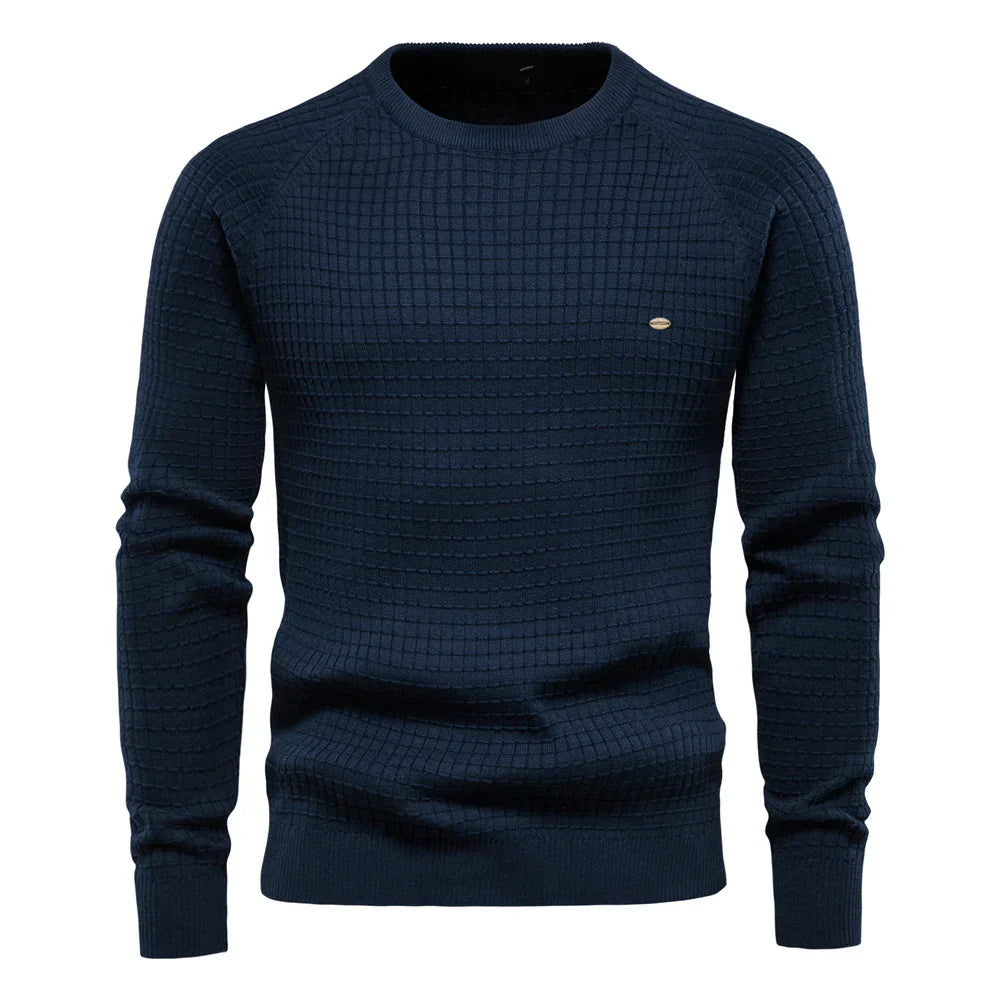 DUMONT LYON™ | PULL HOMME À MOTIF À CARREAUX