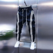 DUMONT LYON | PANTALON DE YOGA SPORTIF À RAYURES DÉCONTRACTÉ