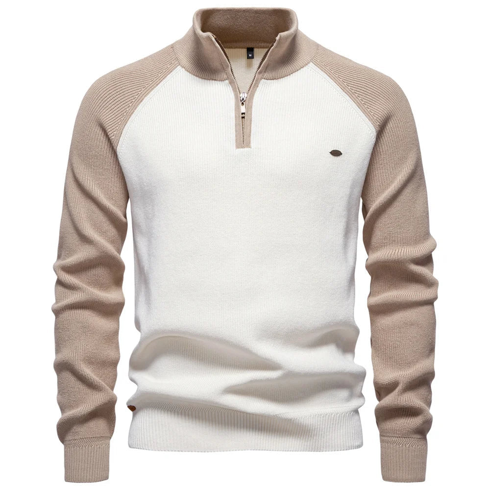 DUMONT LYON | PULL QUART ZIP POUR HOMME