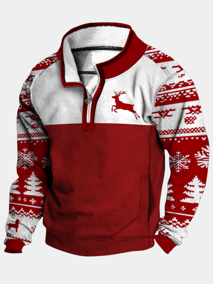 DUMONT LYON | PULL DE NOËL CHAUD AVEC DOUBLURE EN POLAIRE