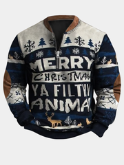 DUMONT LYON | PULL DE NOËL AVEC COL ZIPPE