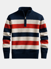 DUMONT LYON | PULLOVER EN MAILLE AVEC ZIP POUR HOMME