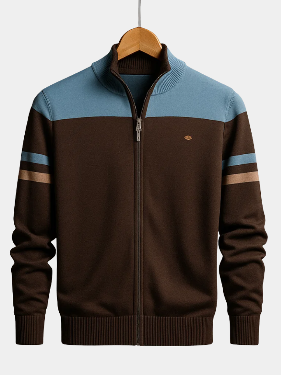 DUMONT LYON | SWEAT COLORBLOCK AVEC ZIP POUR HOMME