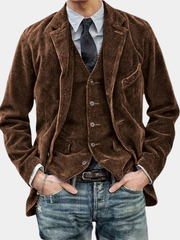 DUMONT LYON | ENSEMBLE DE COSTUME EN VELOURS CÔTELÉ POUR HOMME