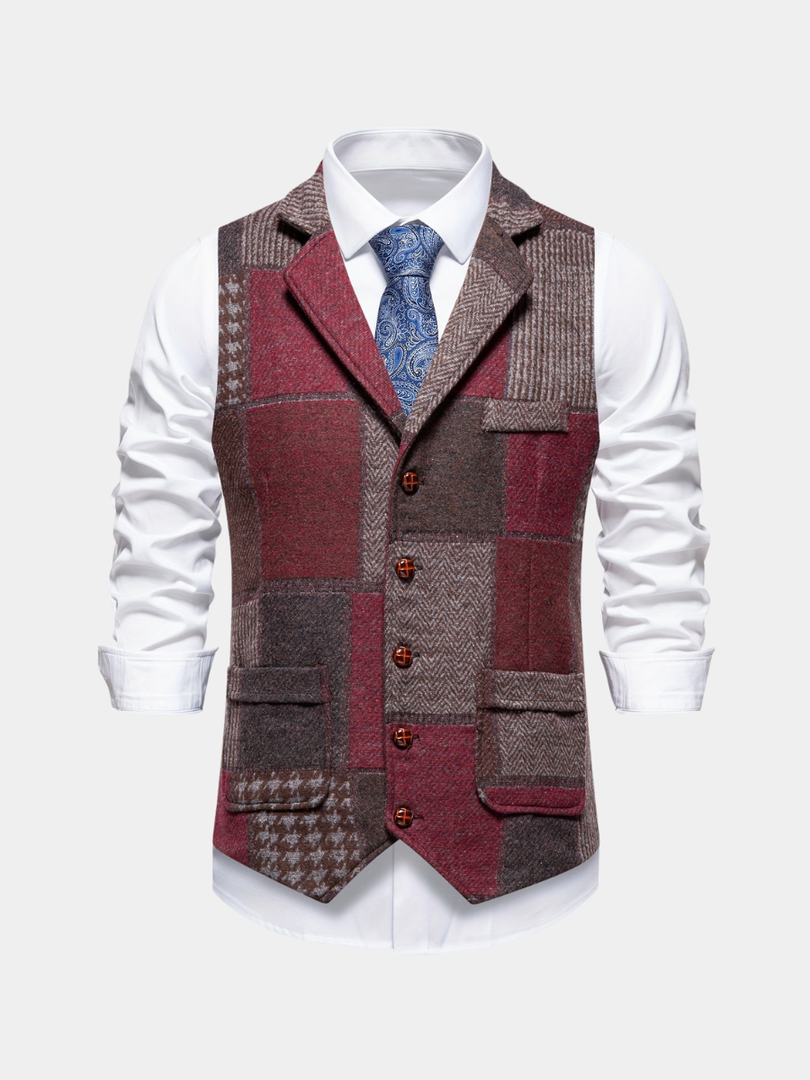 DUMONT LYON | GILET FORMEL EN TWEED POUR HOMMES