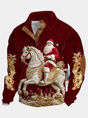 DUMONT LYON | PULL DE NOËL AVEC MOTIF DE CAVALIER